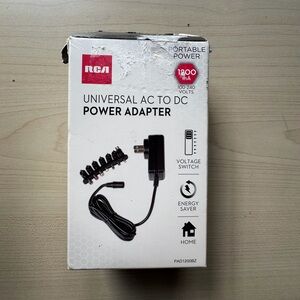 RCA AC to DC Power Adapter - Universal Charger Audiovox